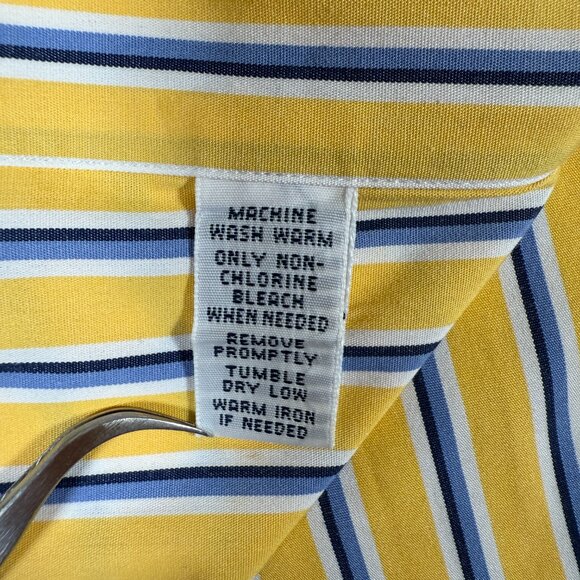 Ralph Lauren Shirt Men Size XL Long Sleeve Classic Fit Stripe 100% Cotton GUC - Picture 6 of 13